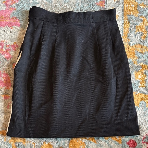 Vintage 80s Platinum Petites Black and Cream Checkered Blazer and Skirt Set - Picture 9 of 11